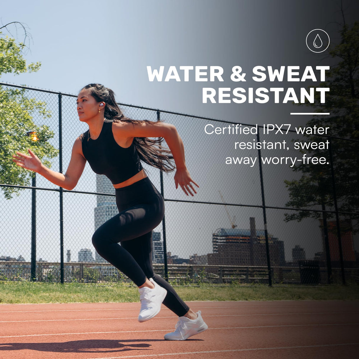 Raycon Fitness Bluetooth True Wireless Earbuds with Built in Mic 54 Hours of Battery IPX7 Waterproof and Charging Case with Talk, Text, and Play Bluetooth 5.2 Portable Sport (Frost White)