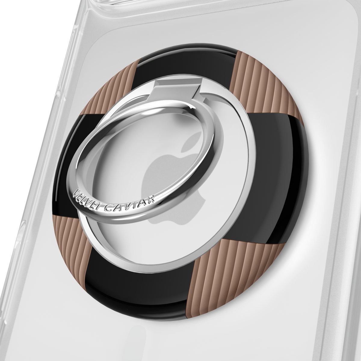 VELVET CAVIAR - 3pc Phone Accessory Gift Set - Mocha Vibe Checker