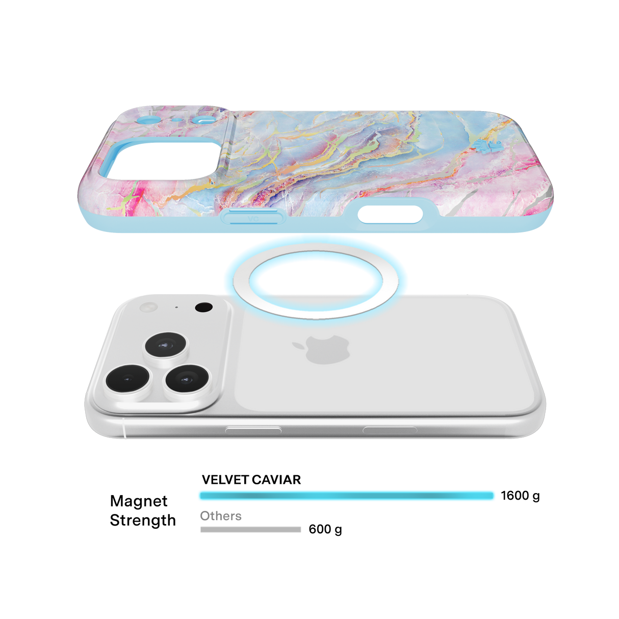VELVET CAVIAR - IPhone 17 Pro MagSafe Case - Holo Moonstone
