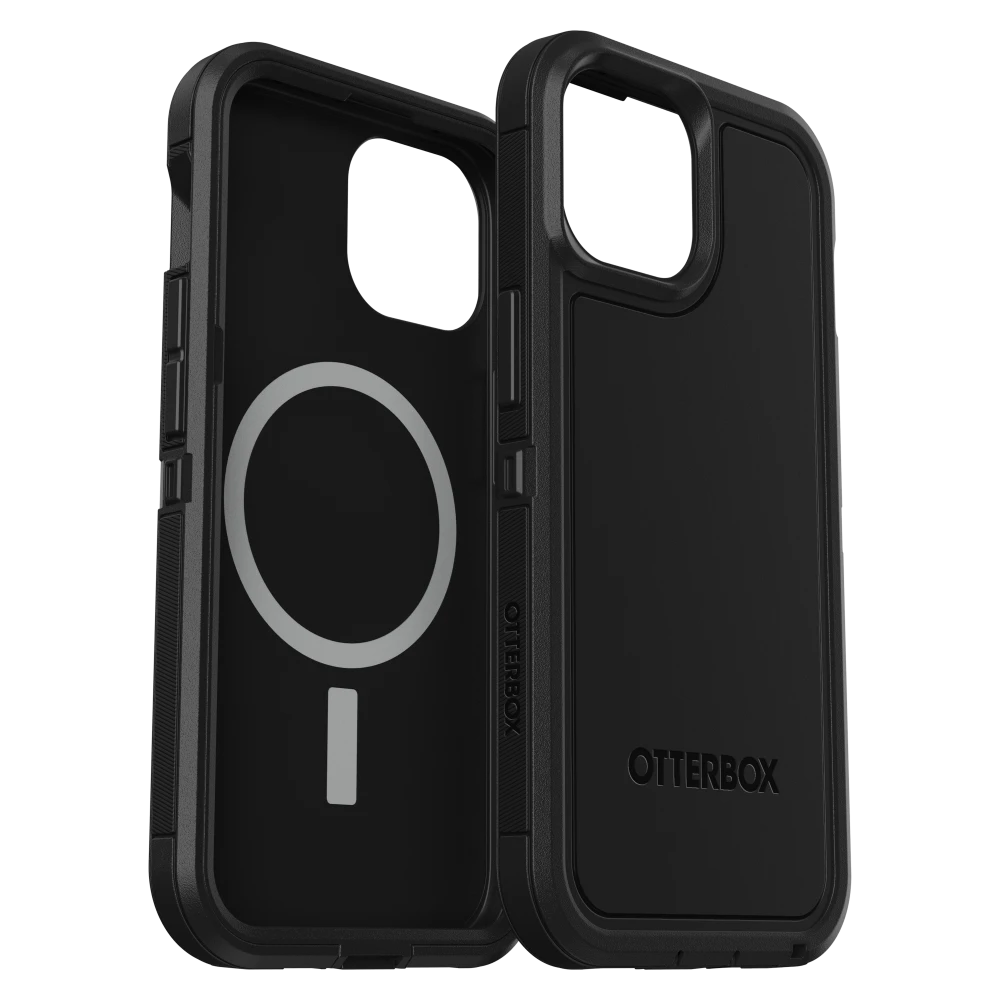 OtterBox - Defender Pro XT MagSafe Case for Apple iPhone 15 / iPhone 14 / iPhone 13 / iPhone 16e - Black