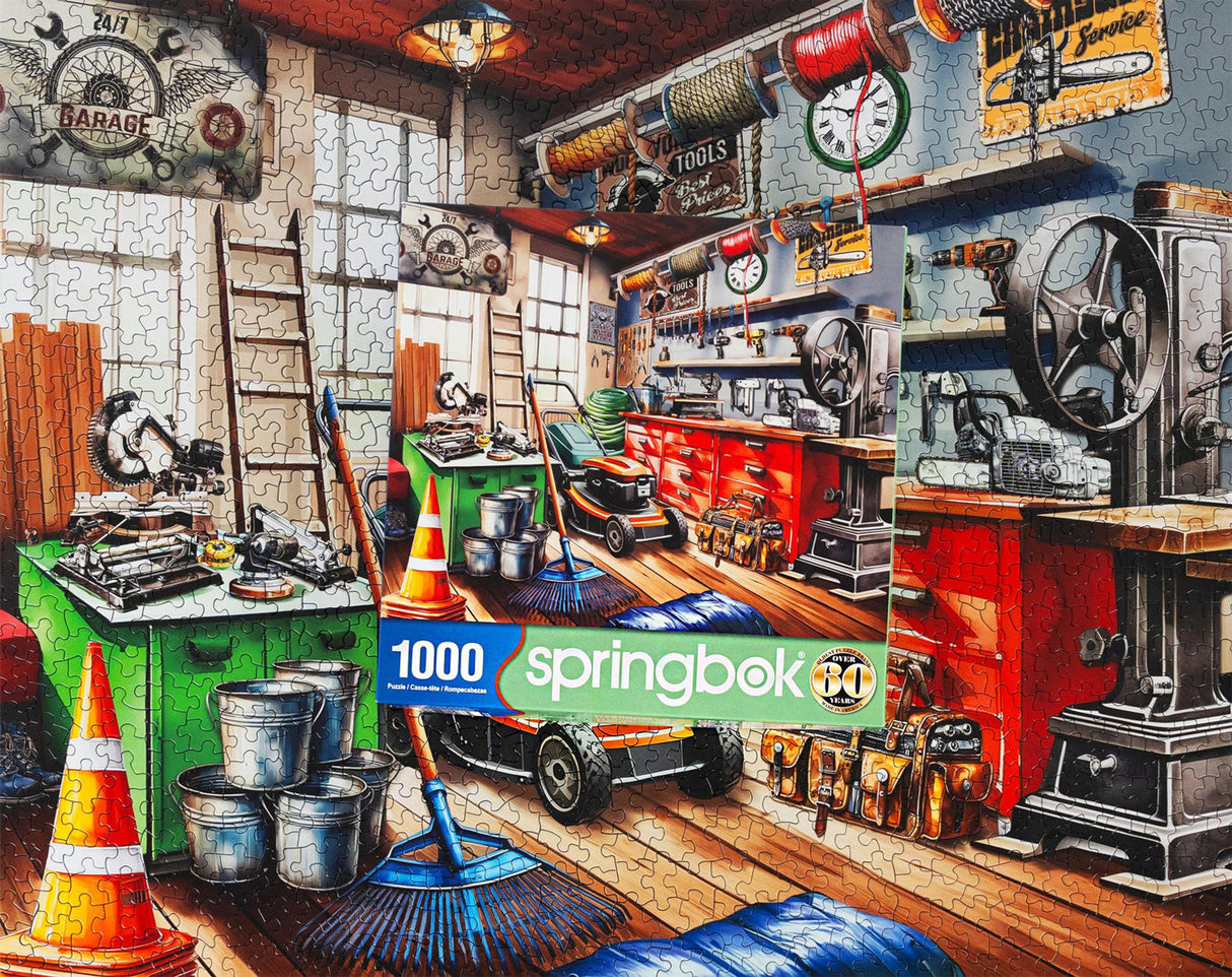 Springbok Tool Mans Garage1000 Piece Jigsaw Puzzle