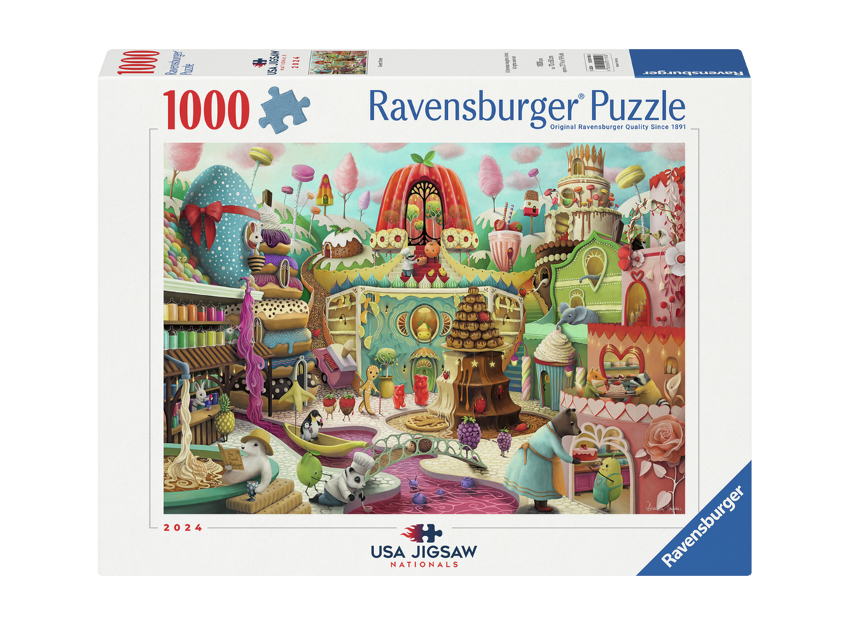 Ravensburger Sweet Street 1000 Piece by Artist Demelsa Puzzle | Unique Piece Design | Softclick Technology | Ideal Gift for Puzzle Enthusiasts