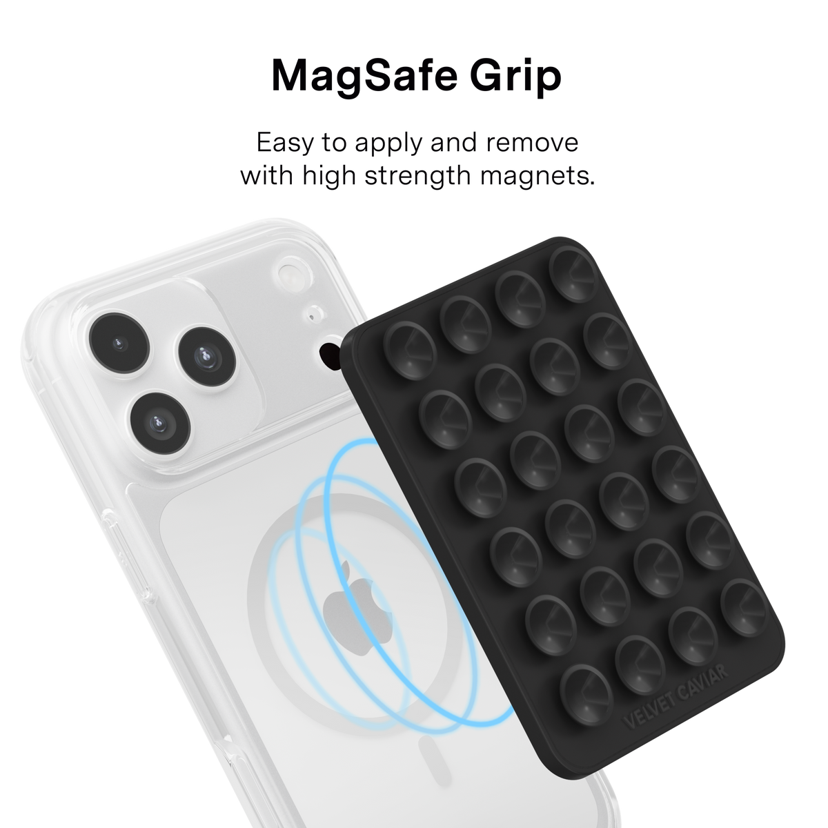 VELVET CAVIAR - Magnetic Suction Phone Mount- Black