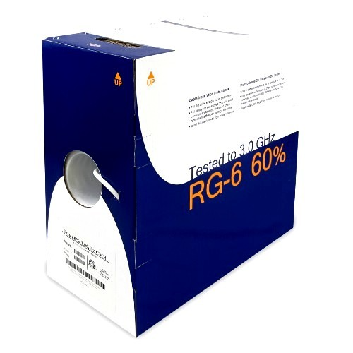 WAV RG6URBK4 COAX RG6 DUAL SHIELD CMR BK