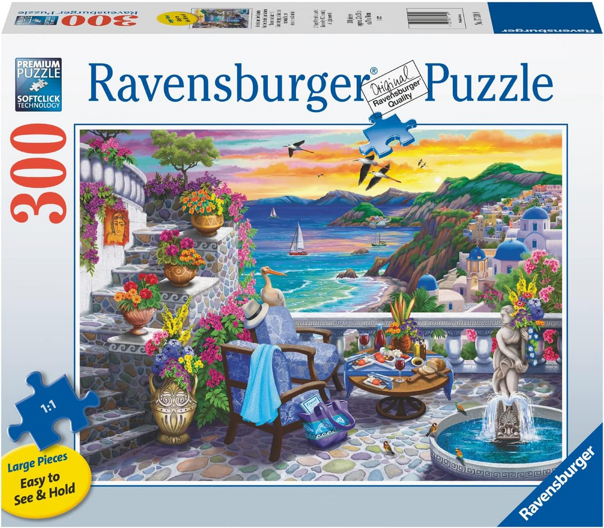 Ravensburger Santorini Sunset Puzzle - 300 Piece Large Format