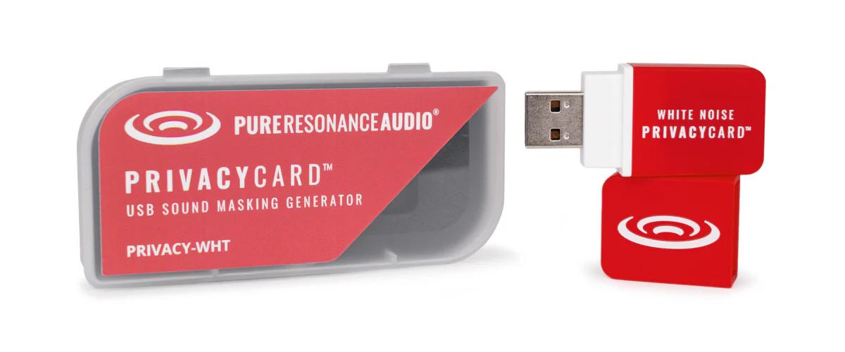 Like New Pure Resonance Audio PrivacyCard™ USB Sound Masking Generator - White Noise