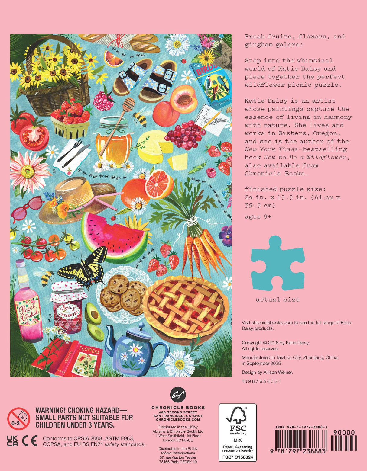 Chronicle Books - Wildflower Picnic 500-Piece Puzzle