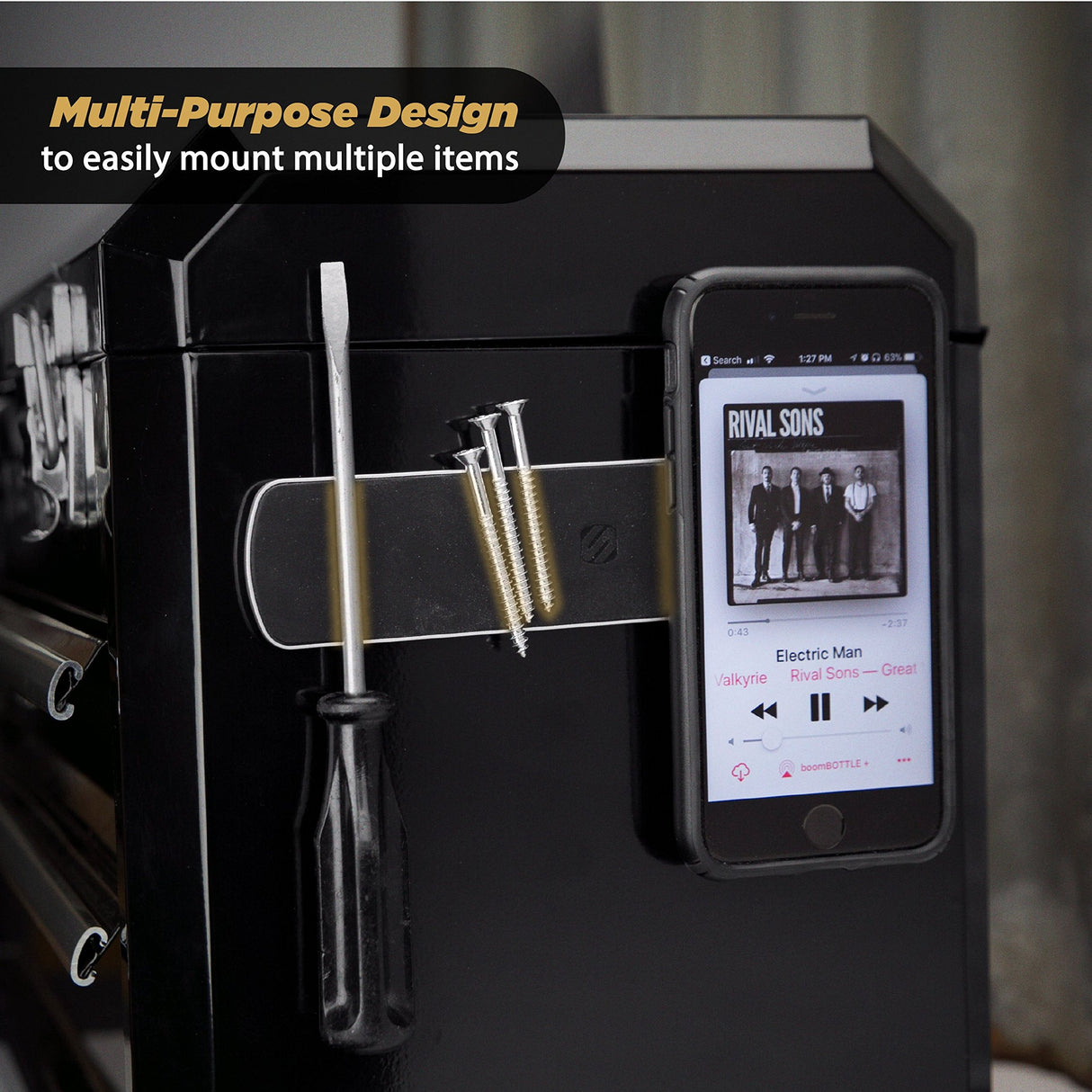 SCOSCHE MAGIC MOUNT ELITE BAR MAGNETIC METAL PLATE MOUNT - SILVER