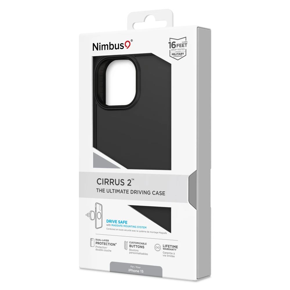 Nimbus9 - Cirrus 2 MagSafe Case for Apple iPhone 15 - Black
