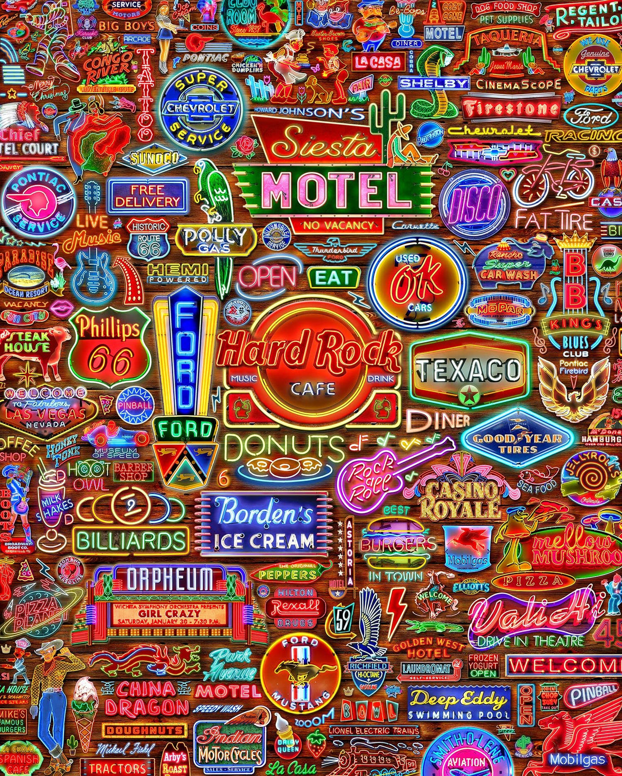 Springbok 1500 Piece Jigsaw Puzzle Nifty Neon