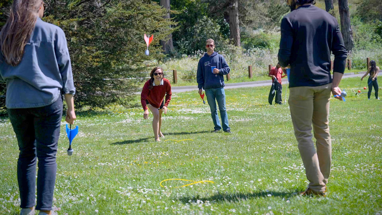 University Games, Lawn Darts Game, Classic Toss Game & Backyard Party Toy for Families, Indoor & Outdoor Use