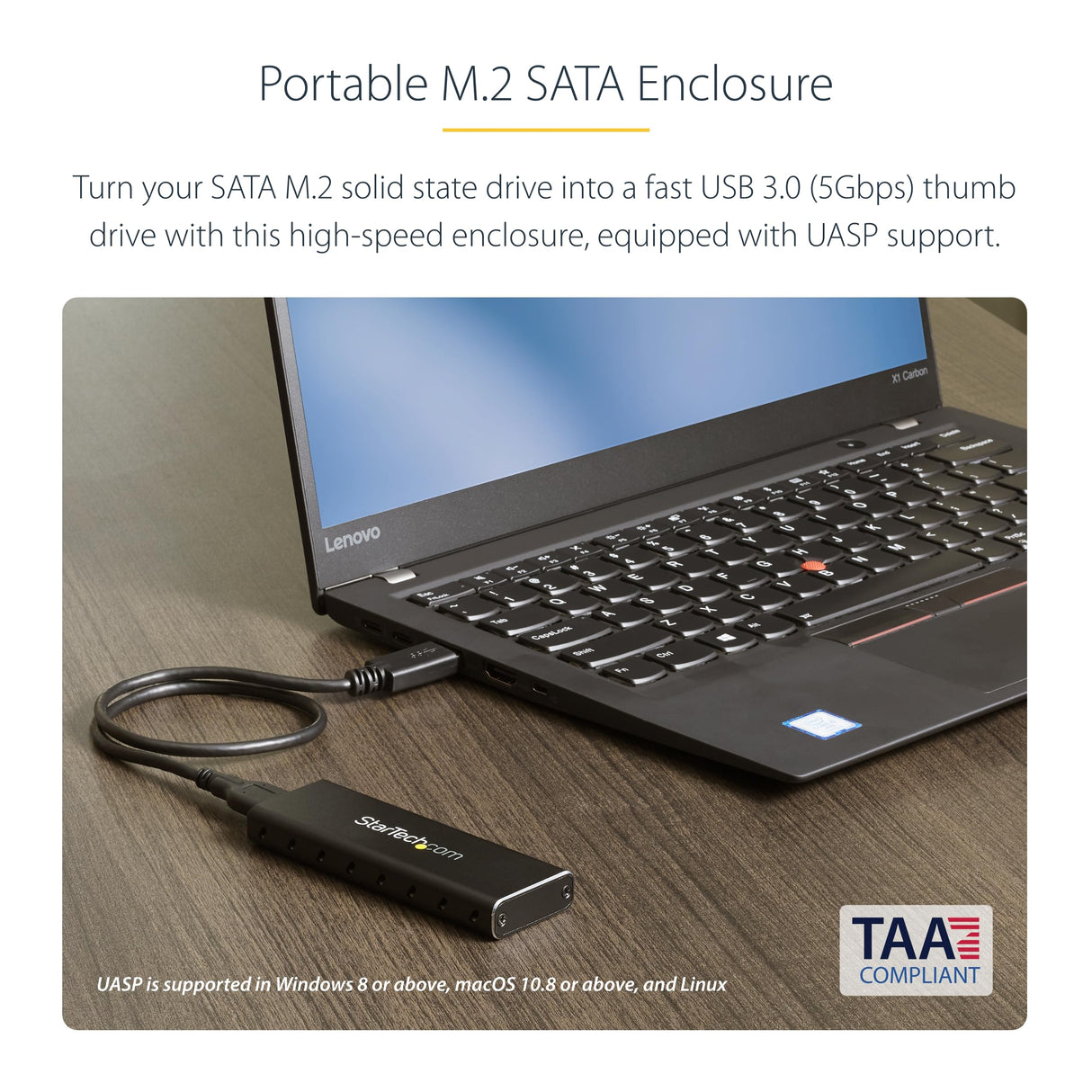 M.2 SSD ENCLOSURE USB 3.0