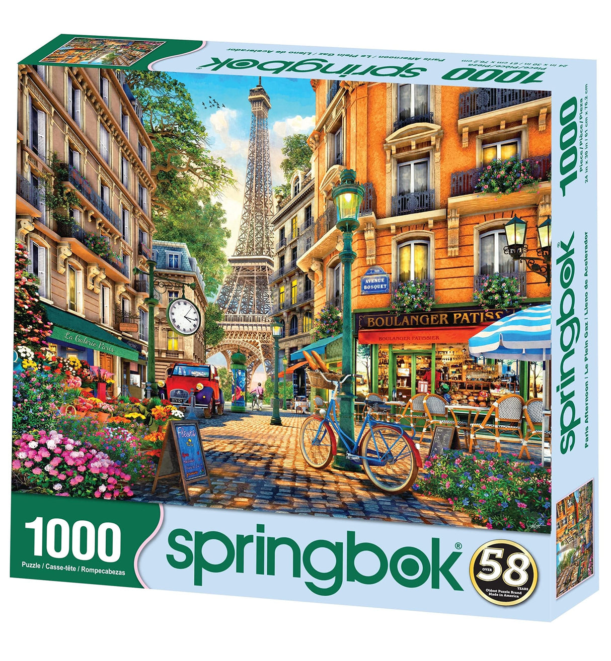 Springbok 1000 Piece Jigsaw Puzzle Paris Afternoon