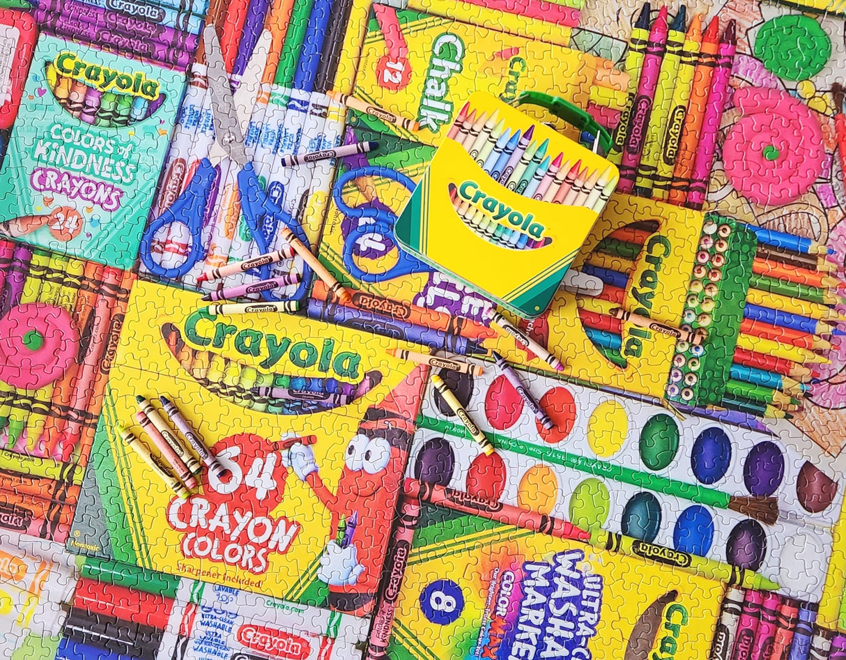 Springbok 1000 Piece Jigsaw Puzzle Crayola Artist'S Table