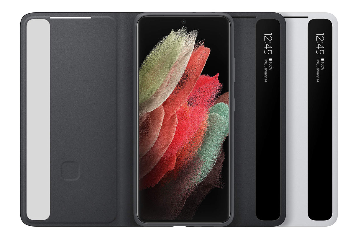 SAMSUNG - S VIEW CASE FOR SAMSUNG GALAXY S21 5G - BLACK