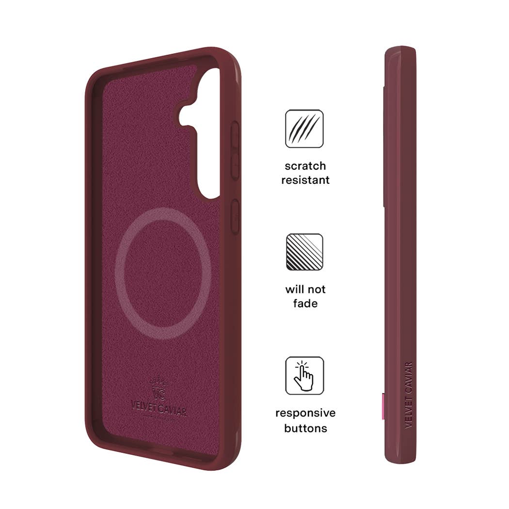 VELVET CAVIAR - Samsung Galaxy S25 - Burgundy 1990 Phone Case