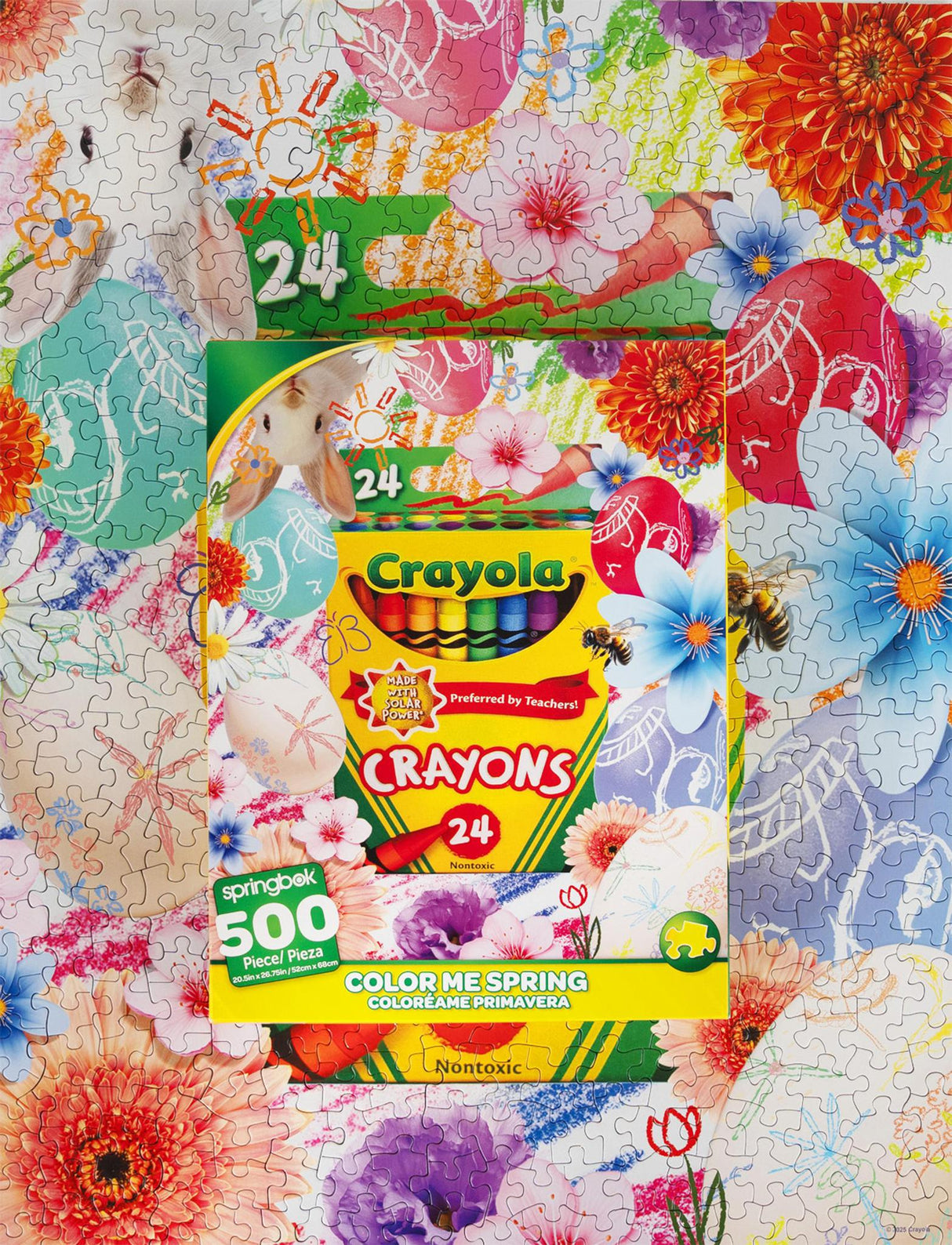 Springbok Crayola Color Me Spring 500 Piece Jigsaw Puzzle