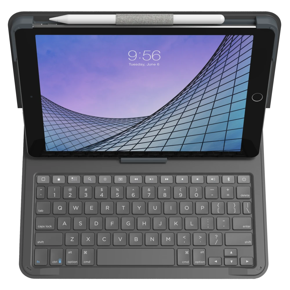ZAGG - Messenger Folio 2 Keyboard and Case for Apple iPad 10.9 / iPad 11th Gen - Charcoal