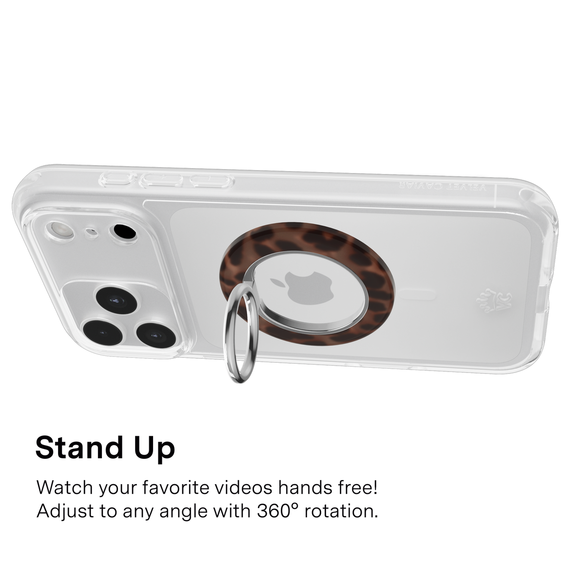 VELVET CAVIAR - 3pc Phone Accessory Gift Set - It Girl Leopard