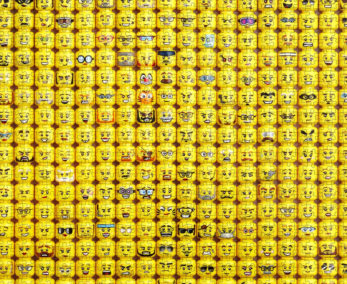 Lego Minifigure Faces Puzzle