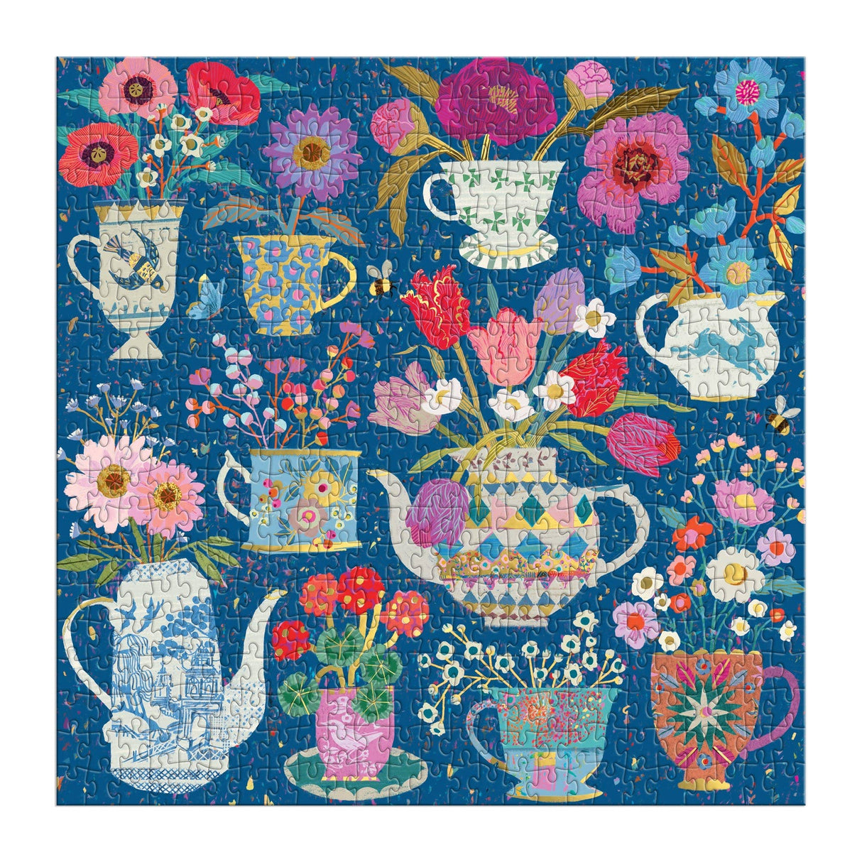 Galison - Victoria Ball Potted Teacups 500 Piece Foil Puzzle