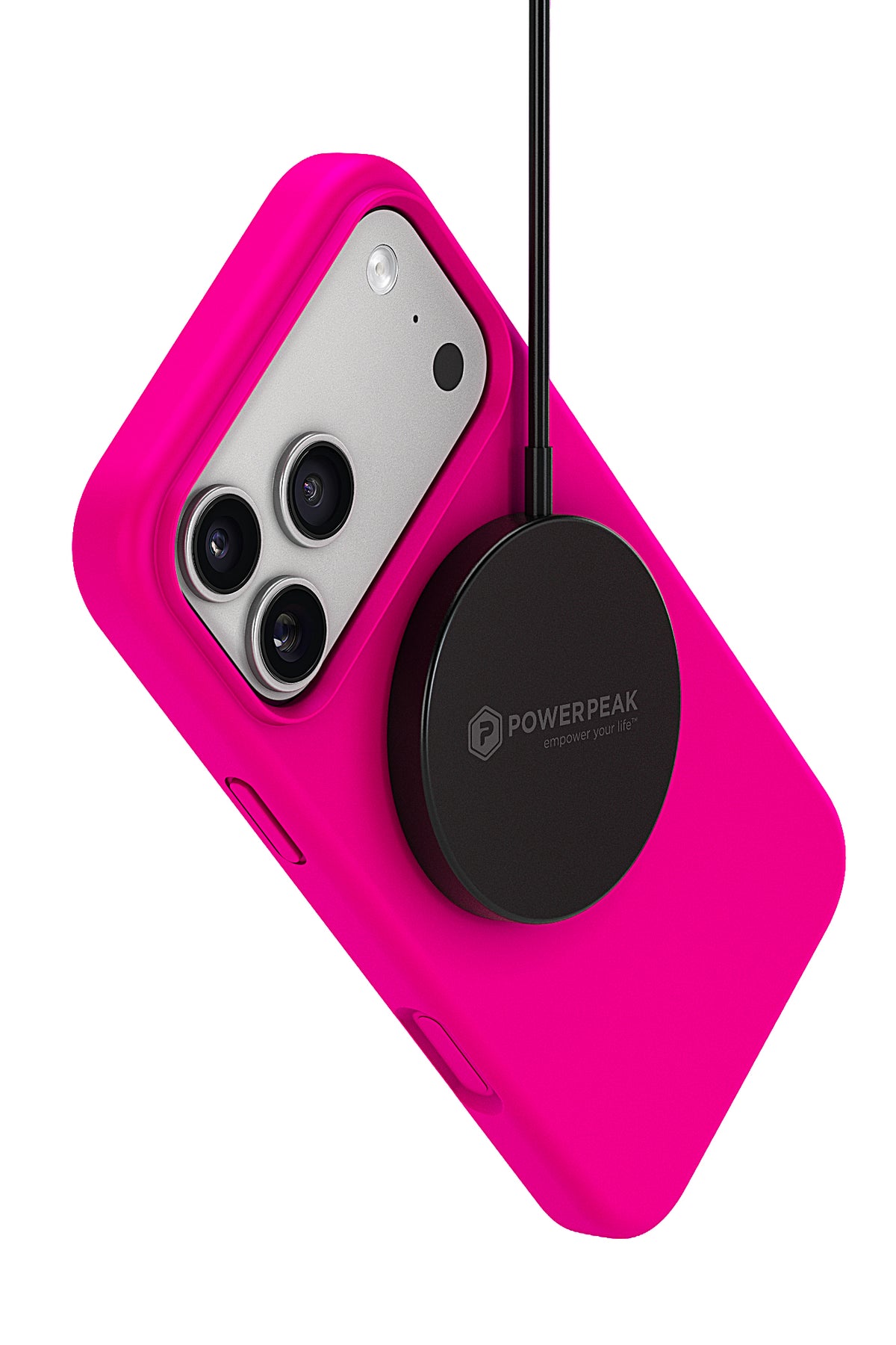 iPhone 18 Pro / 17 Pro - Liquid Silicone Gel MagSafe Compatible Case - Barbie Pink - image 3