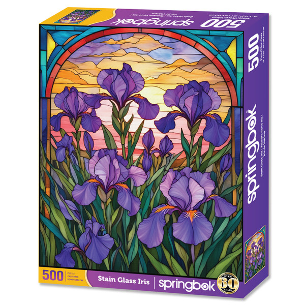Springbok Stain Glass Iris 500Pc Limited Release Puzzle