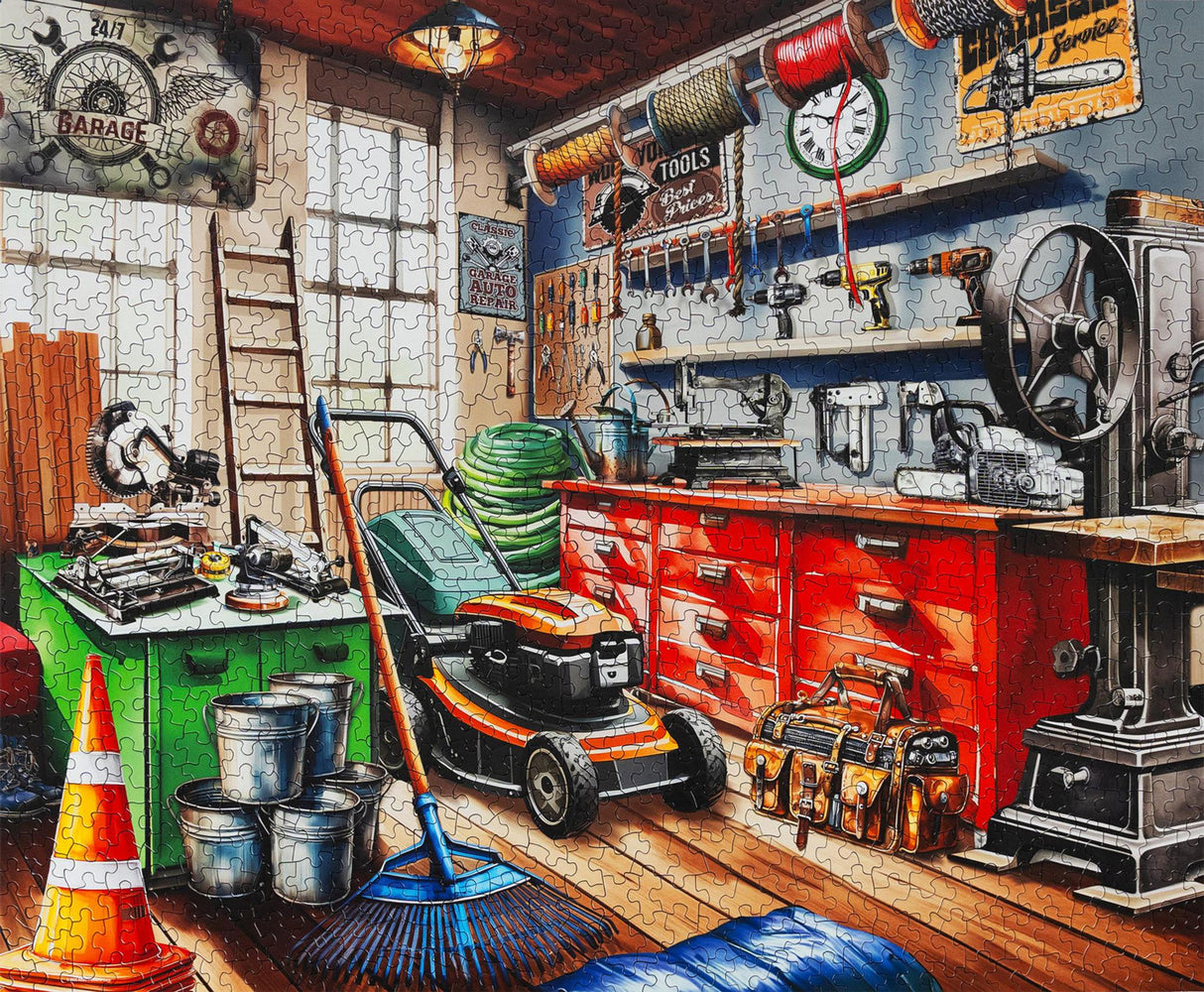 Springbok Tool Mans Garage1000 Piece Jigsaw Puzzle