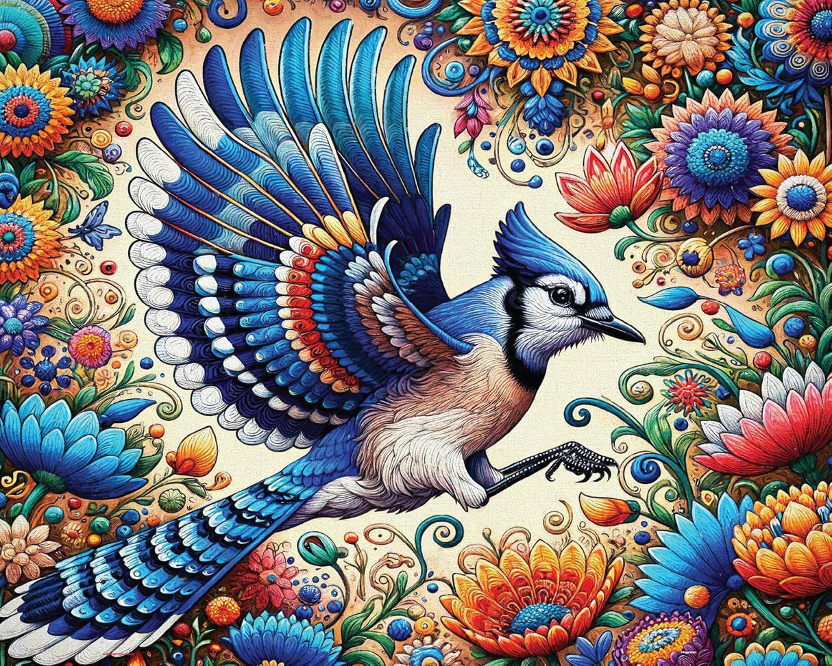 Springbok Blue Jay In Summer 1000 Piece Jigsaw Puzzle For Adults