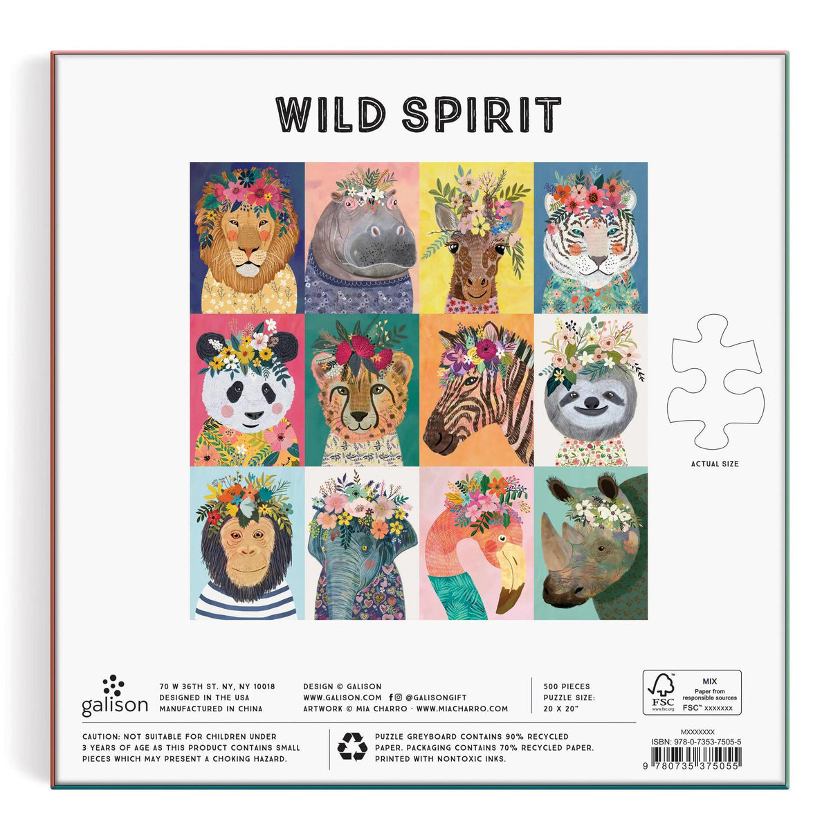 Galison - Wild Spirit 500 Piece Puzzle