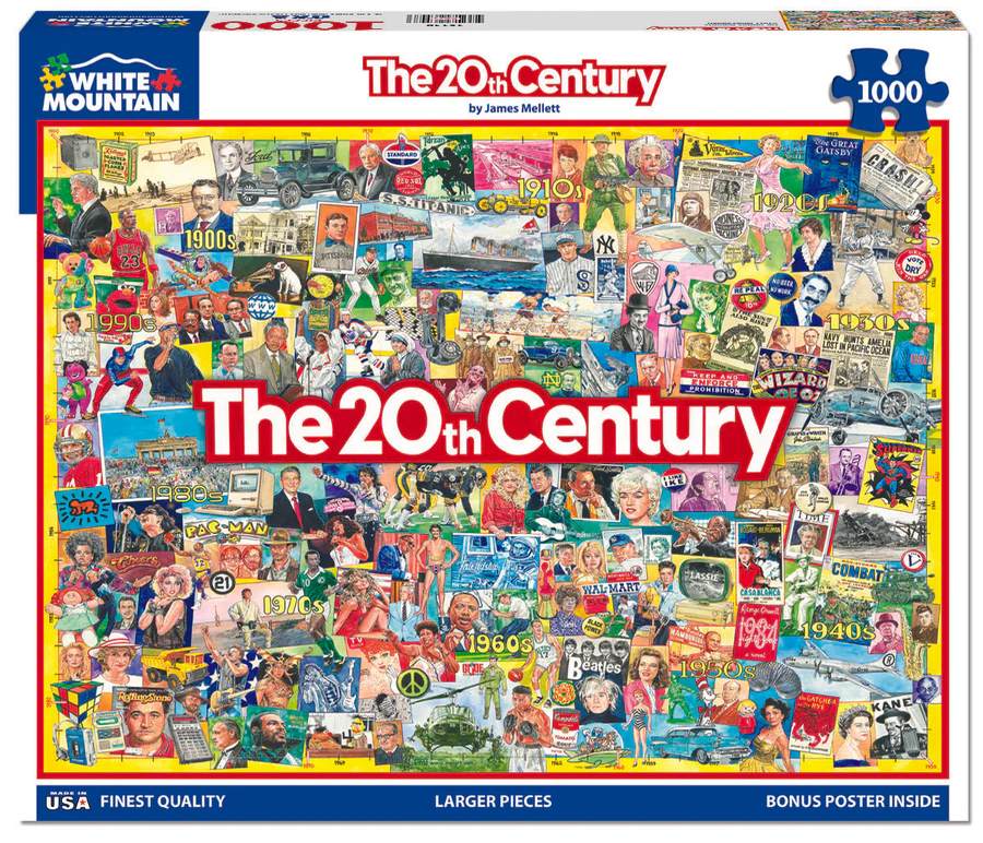 White Mountain Puzzles The 20th Century 1000 Piece Jigsaw Puzzle