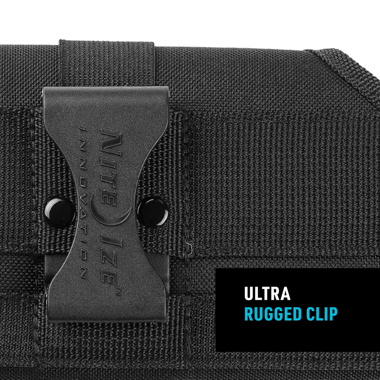 Nite Ize - Clip Case Horizontal Phone Holster Xxl - Black