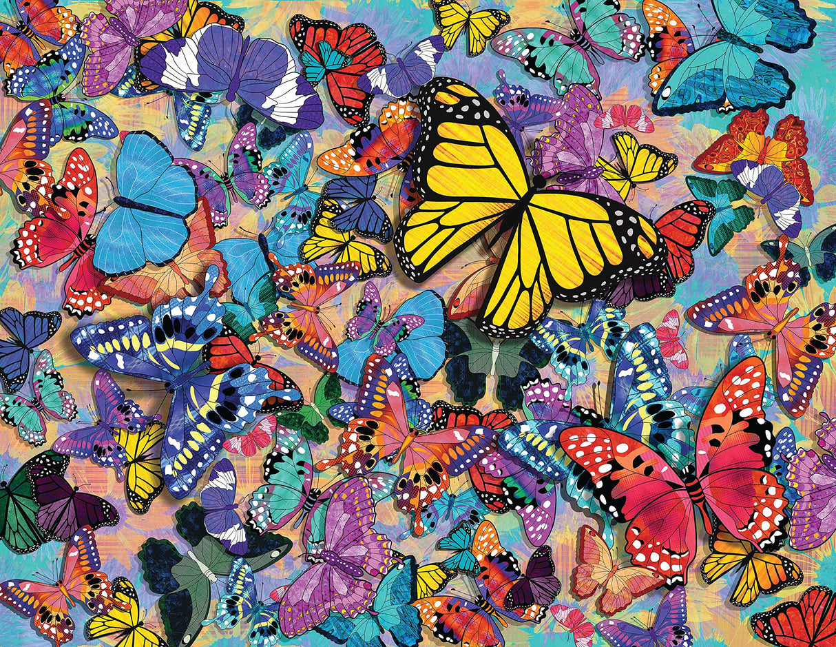 Springbok 500 Piece Jigsaw Puzzle Butterfly Frenzy