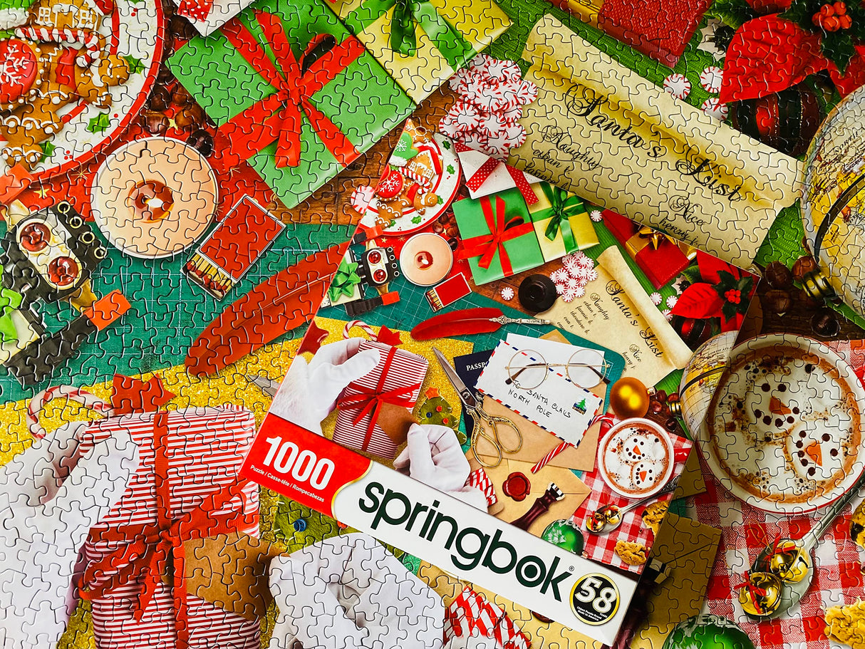 Springbok 1000 Piece Jigsaw Puzzle Santa'S Desk