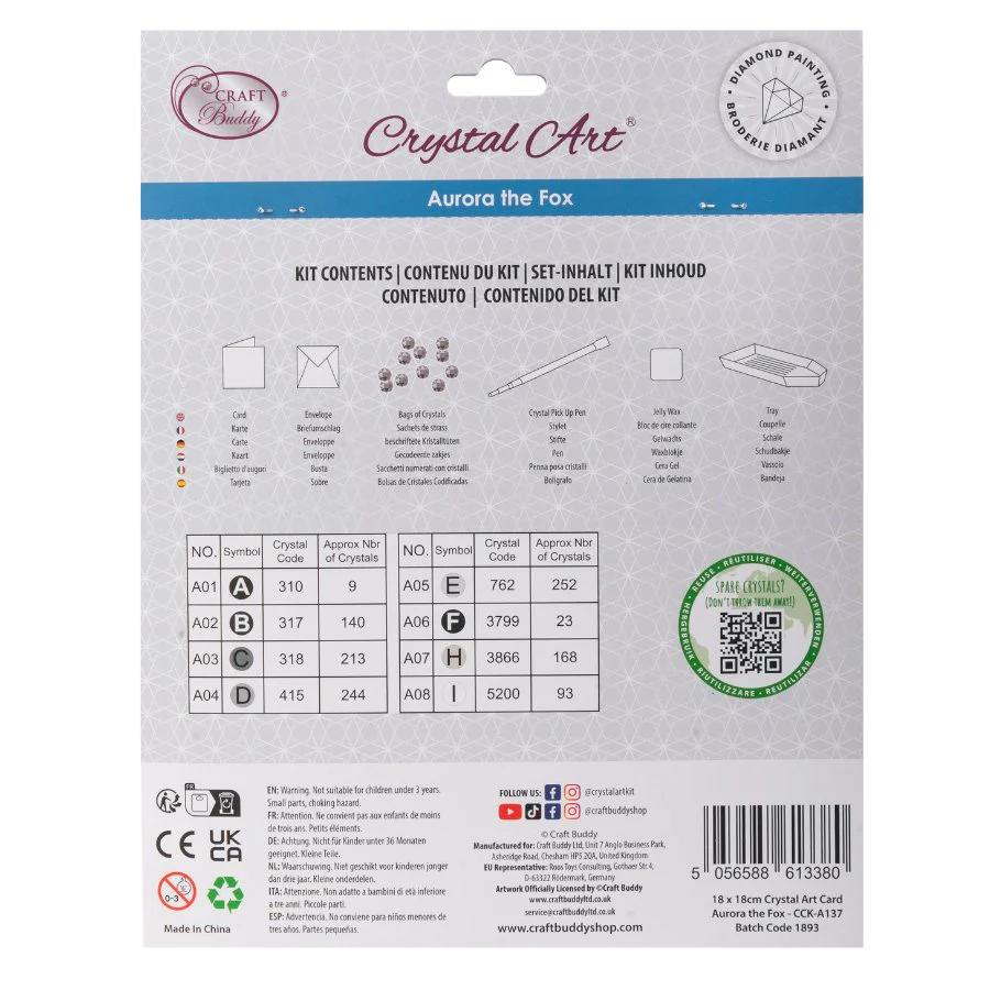 Crystal Art Card Aurora The Fox