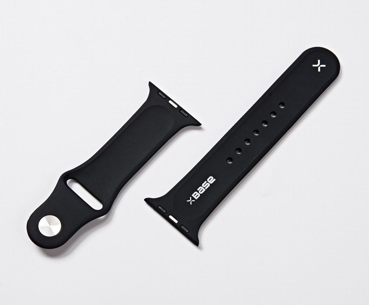 BASE APPLE WATCH SILICONE BANDS - LARGE (42/44MM) - BLACK