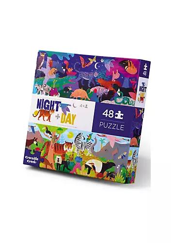 Crocodile Creek Opposites - Night & Day Floor Puzzle 48 Pcs