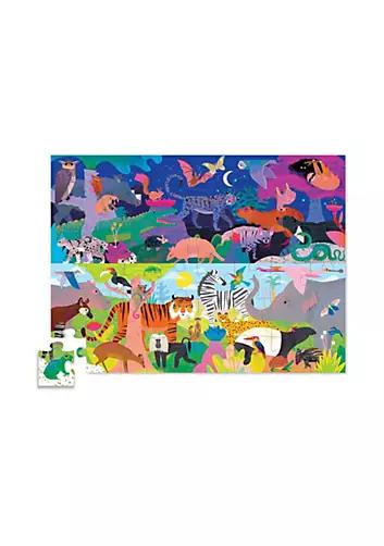 Crocodile Creek Opposites - Night & Day Floor Puzzle 48 Pcs