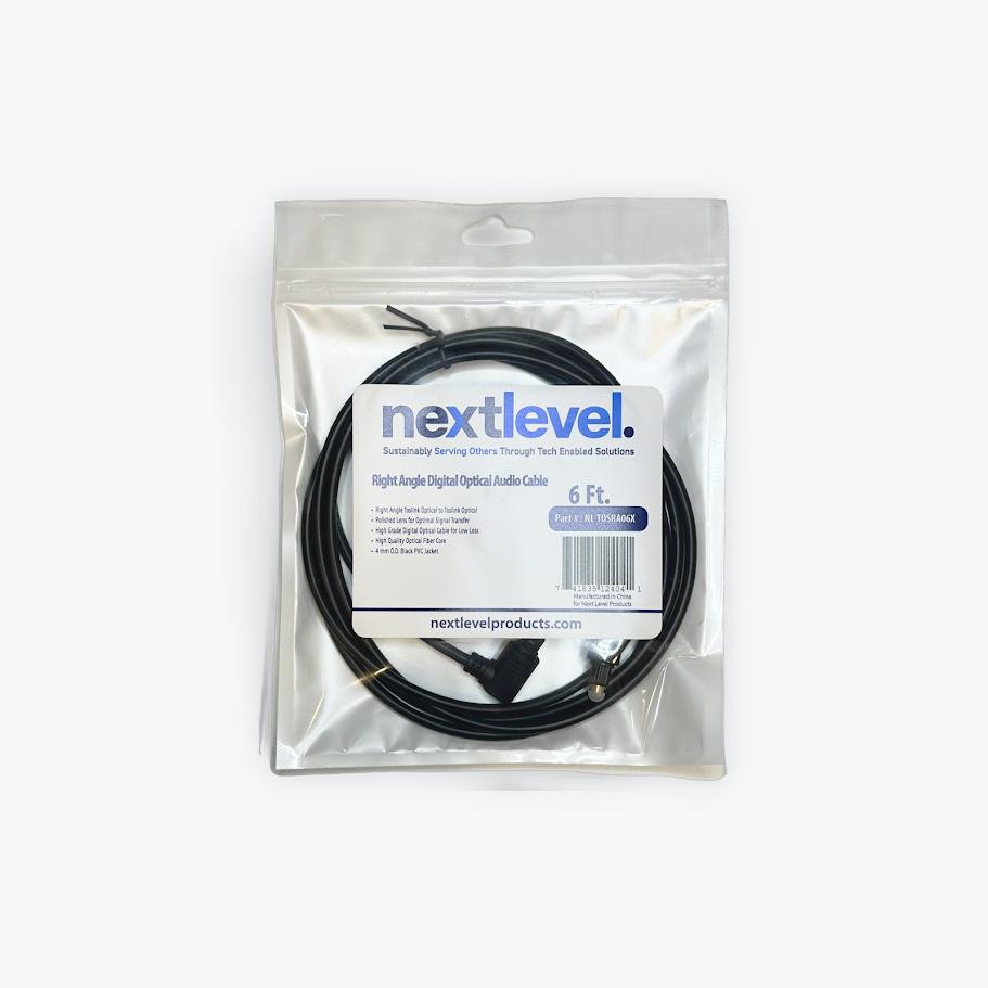 Right Angle Digital Optical Audio Cable
