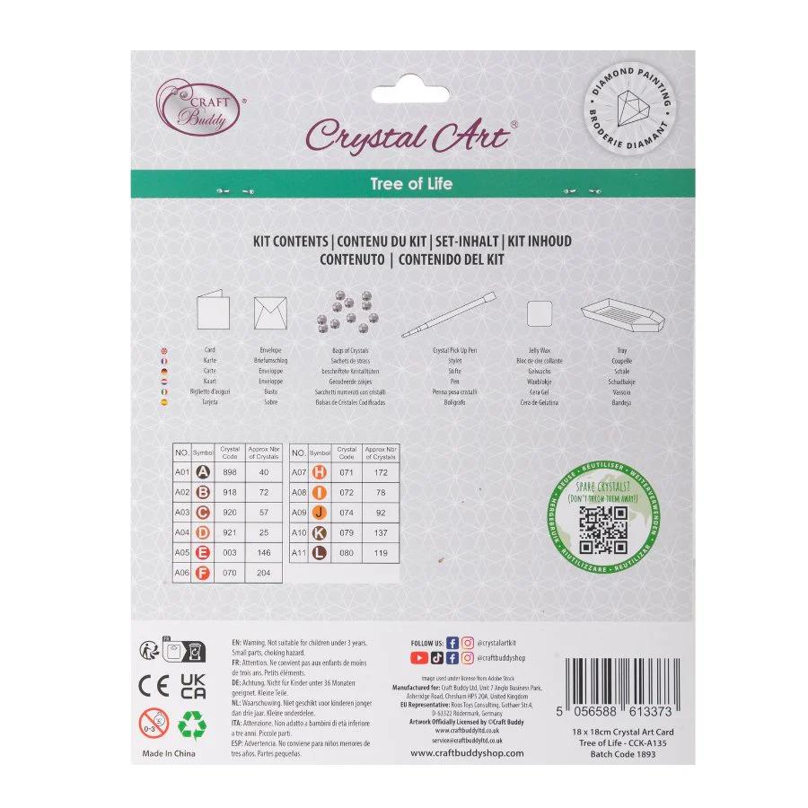 Crystal Art Card Kit: Tree of Life