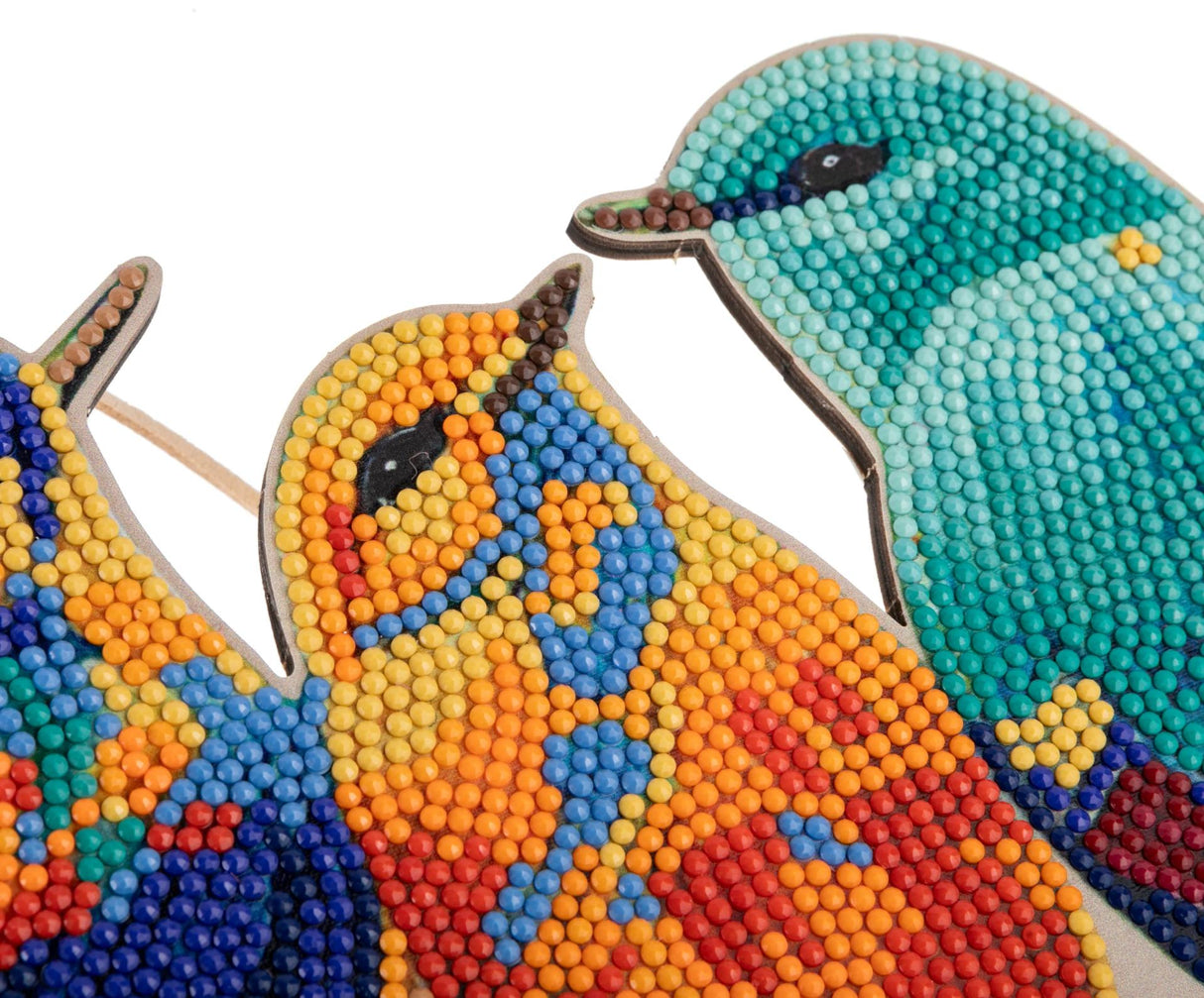 Crystal Art - Songbirds Hanging Wooden Wall Decoration Kit
