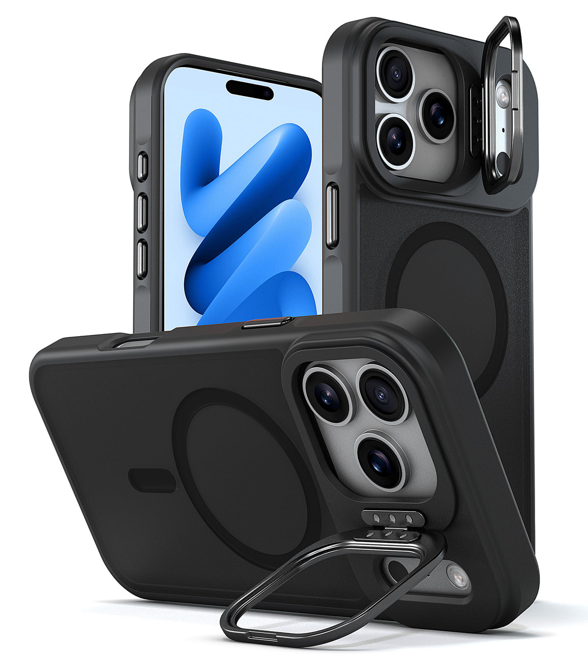 xBase iPhone 17 Pro - Crystalline Pro with Kickstand MagSafe - High Quality - Clear - image 3