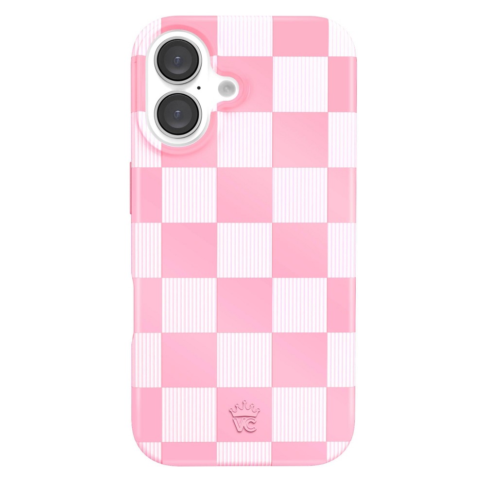 VELVET CAVIAR - Magsafe Case for Apple iPhone 16 - Pink Vibe Checkered