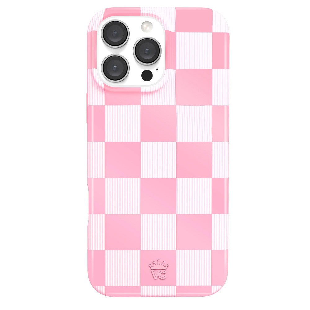 VELVET CAVIAR - Magsafe Case for Apple iPhone 16 Pro Max - Pink Vibe Checkered