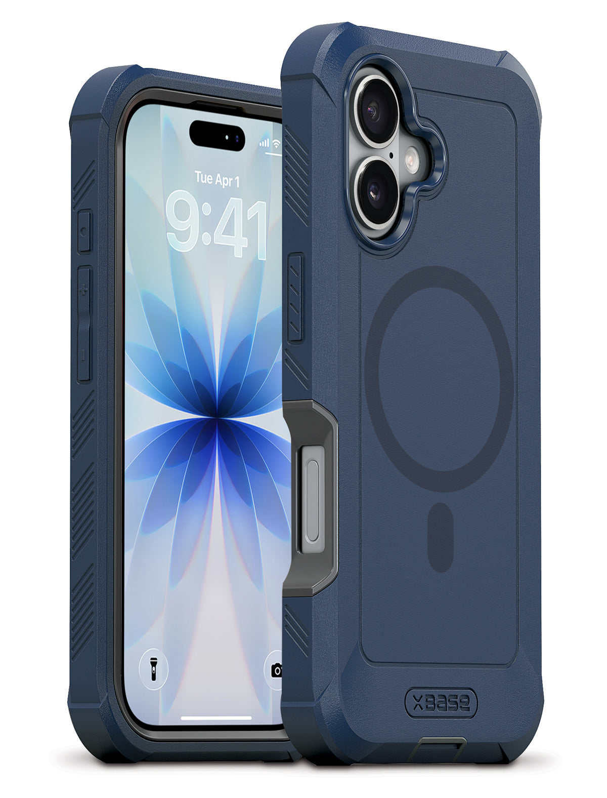 xBase iPhone 17 - Boulder MagSafe Heavy-Duty Co-Molded Rugged Protective Case - Blue - image 1