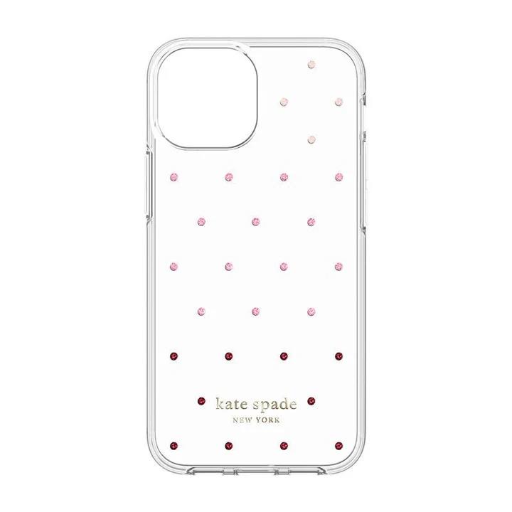 KATE SPADE - HARDSHELL CASE FOR APPLE IPHONE 13 PRO - PIN DOT Ombre/Pink/Clear