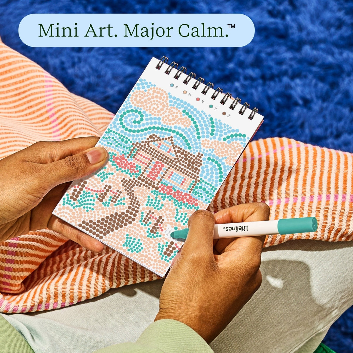 FlowArt Mini Coastal Calm Dot-by-Letter activity pad by Lifelines - image 3