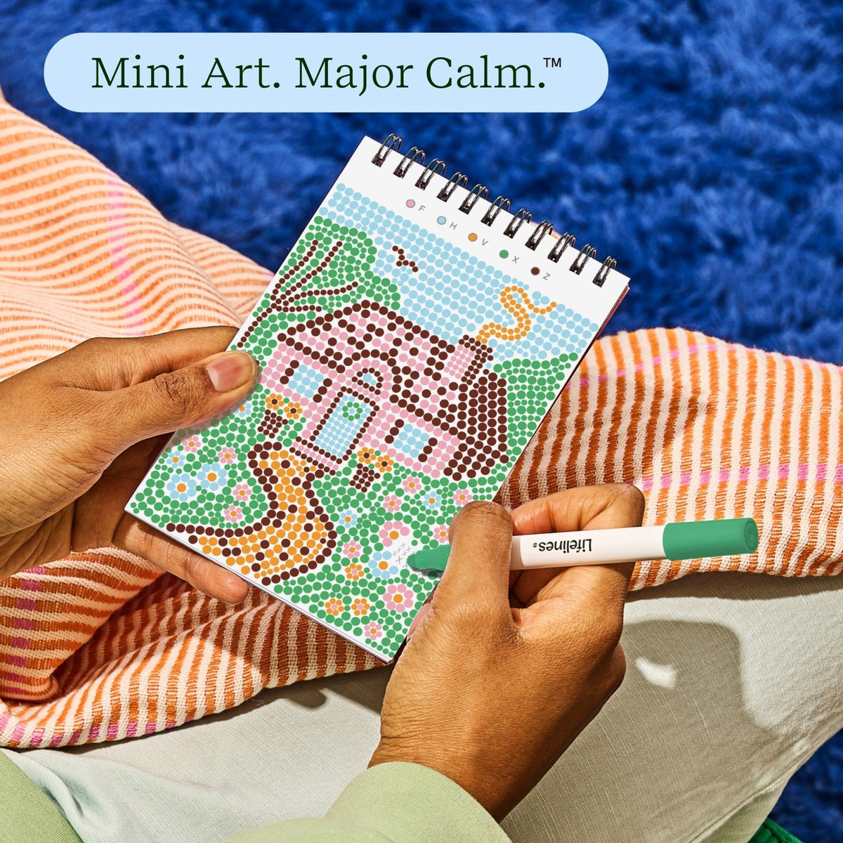 FlowArt Mini Cottage Garden Dot-by-Letter activity pad by Lifelines - image 3
