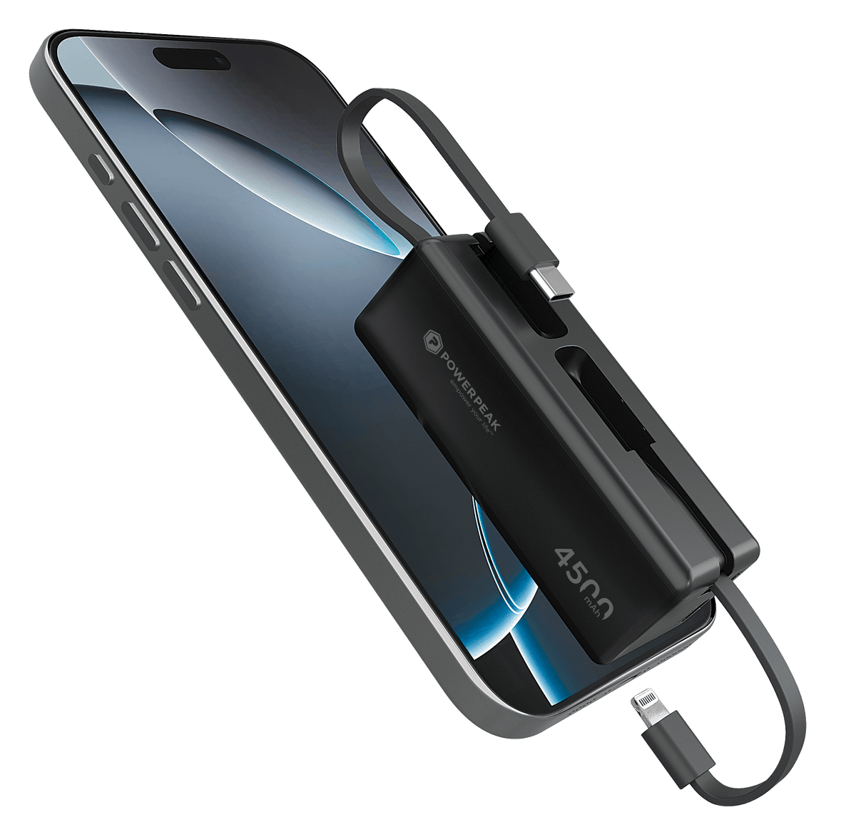 POWERPEAK CLIP ON ULTRA PORTABLE CHARGER WITH INTEGRATED USB - image 5