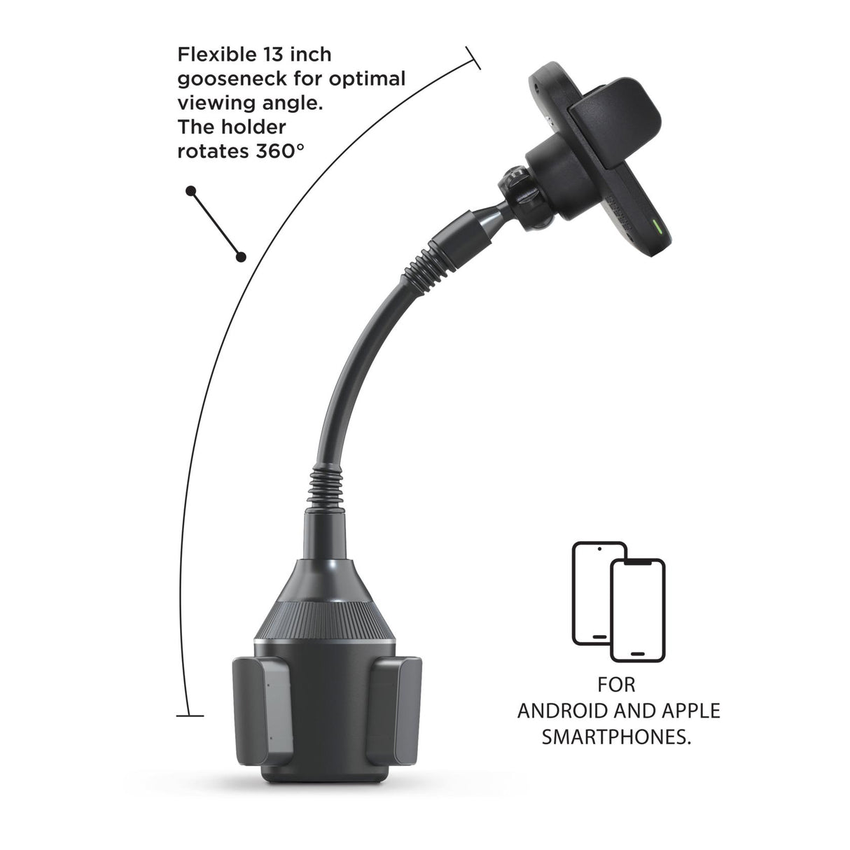 15W WIRELESS MAGCHARGE CAR CUP MOUNT HOLDER WITH MAGNETIC AU